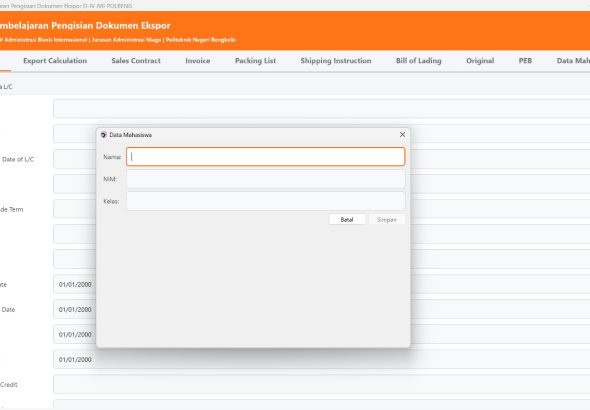 Aplikasi Pembelajaran Ekspor dan Impor