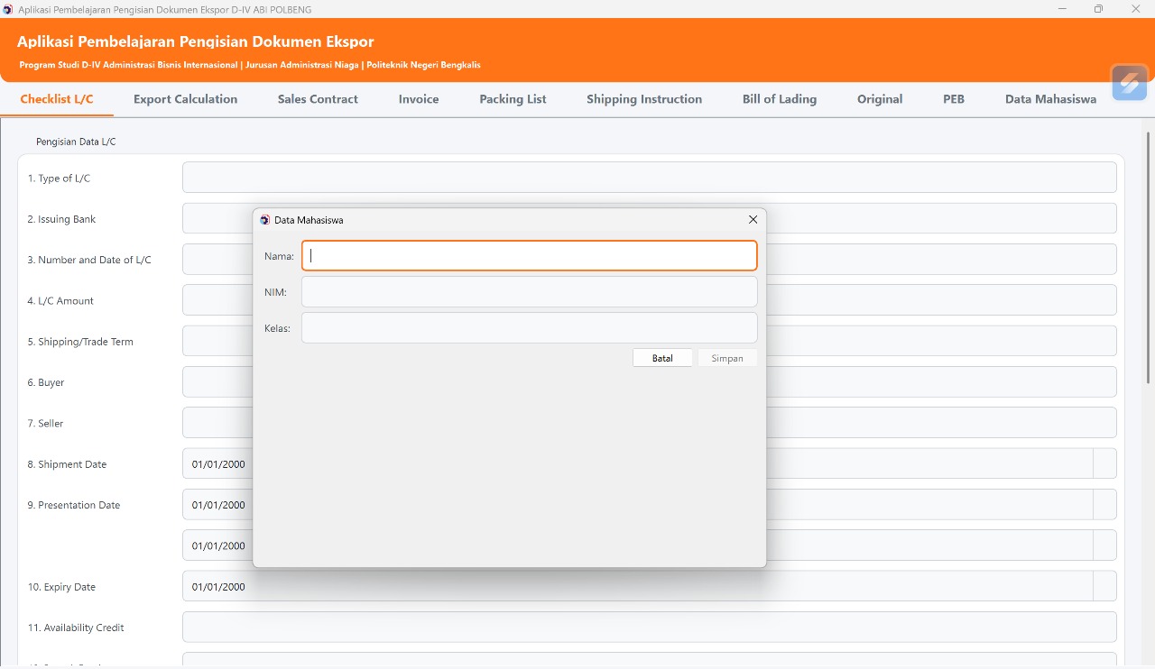 Aplikasi Pembelajaran Ekspor dan Impor